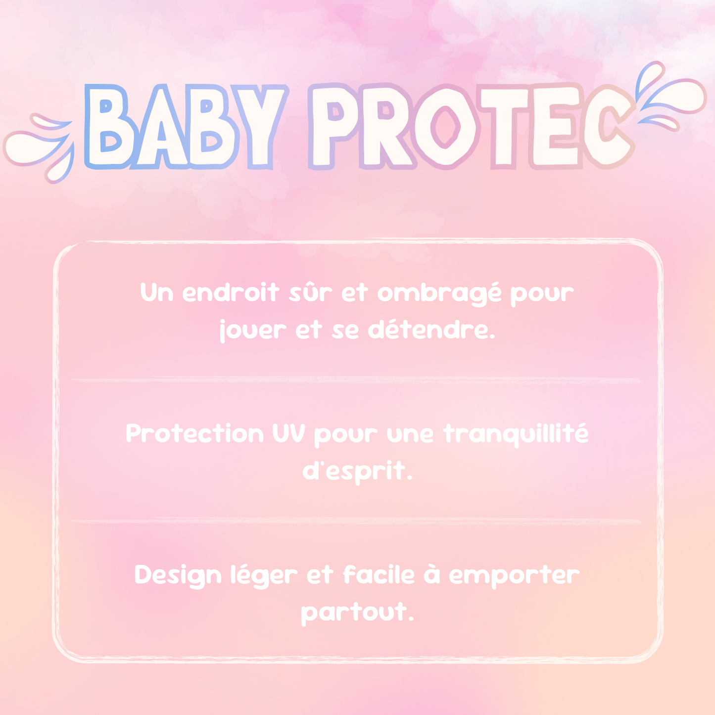 Tente de plage pour bébé